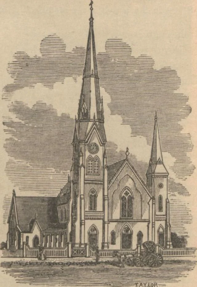 An illustration from Industries of Massachusetts : historical and descriptive review of Lynn, Lowell, Lawrence, Haverhill, Salem, Beverly, Peabody, Danvers, Gloucester, Newburyport and Amesbury, and their leading manufacturers and merchants, 1886, leaf 17