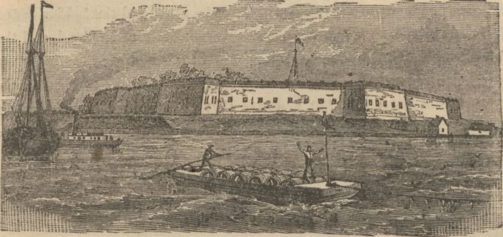 An illustration from Industries of Massachusetts : historical and descriptive review of Lynn, Lowell, Lawrence, Haverhill, Salem, Beverly, Peabody, Danvers, Gloucester, Newburyport and Amesbury, and their leading manufacturers and merchants, 1886, leaf 20