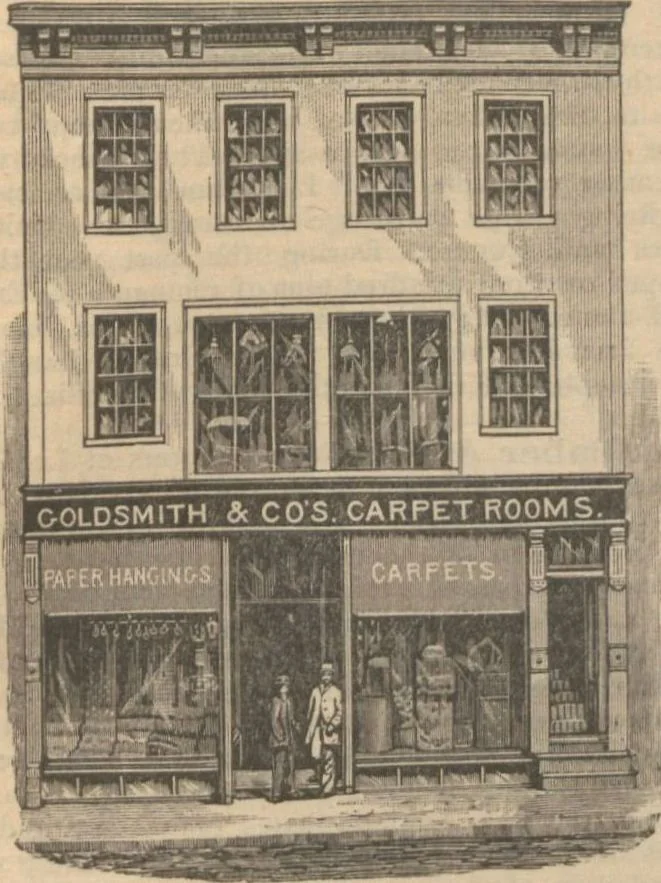 An illustration from Industries of Massachusetts : historical and descriptive review of Lynn, Lowell, Lawrence, Haverhill, Salem, Beverly, Peabody, Danvers, Gloucester, Newburyport and Amesbury, and their leading manufacturers and merchants, 1886, leaf 35