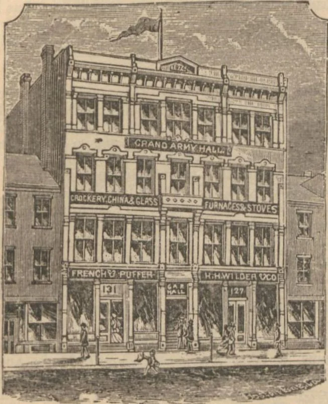 An illustration from Industries of Massachusetts : historical and descriptive review of Lynn, Lowell, Lawrence, Haverhill, Salem, Beverly, Peabody, Danvers, Gloucester, Newburyport and Amesbury, and their leading manufacturers and merchants, 1886, leaf 61