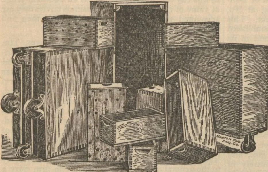 An illustration from Industries of Massachusetts : historical and descriptive review of Lynn, Lowell, Lawrence, Haverhill, Salem, Beverly, Peabody, Danvers, Gloucester, Newburyport and Amesbury, and their leading manufacturers and merchants, 1886, leaf 68