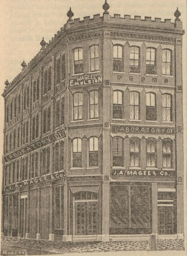 An illustration from Industries of Massachusetts : historical and descriptive review of Lynn, Lowell, Lawrence, Haverhill, Salem, Beverly, Peabody, Danvers, Gloucester, Newburyport and Amesbury, and their leading manufacturers and merchants, 1886, leaf 95