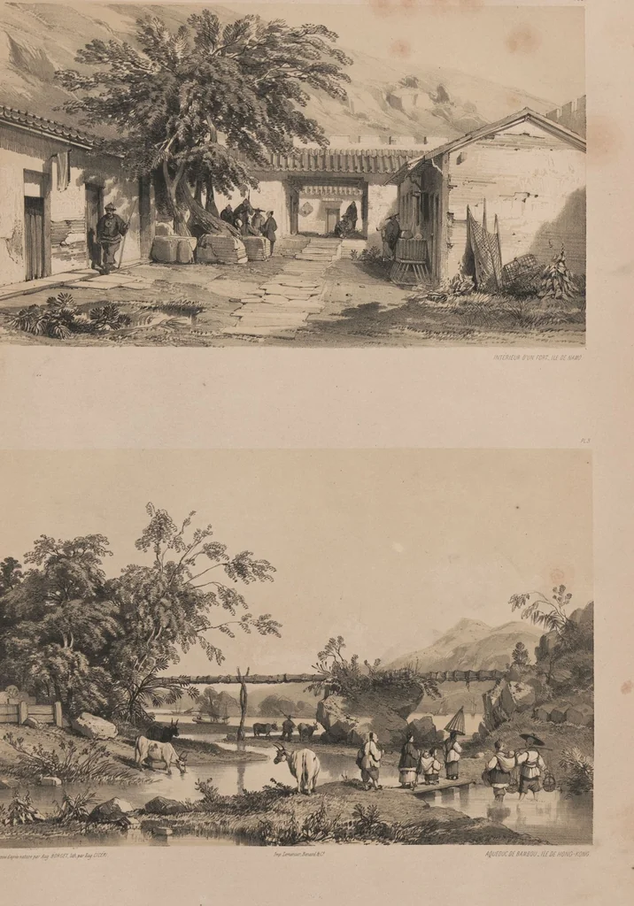 An illustration from Sketches of China and the Chinese / from drawings by Auguste Borget, 1842, leaf 21