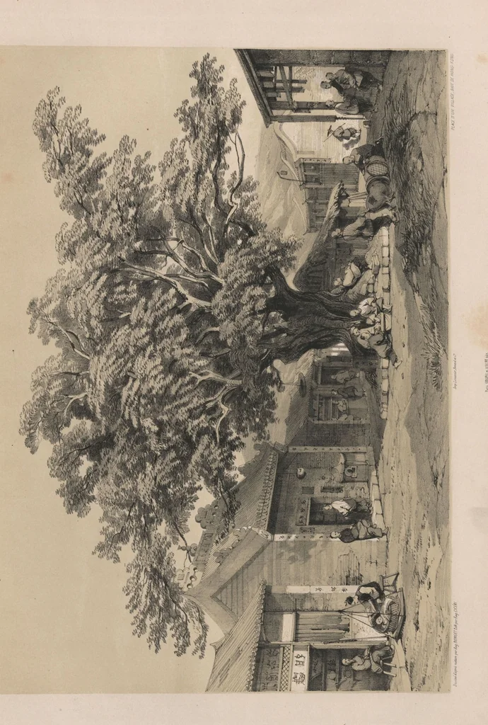 An illustration from Sketches of China and the Chinese / from drawings by Auguste Borget, 1842, leaf 23