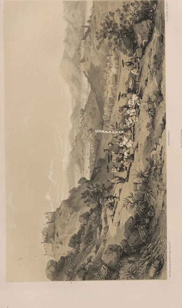 An illustration from Sketches of China and the Chinese / from drawings by Auguste Borget, 1842, leaf 33