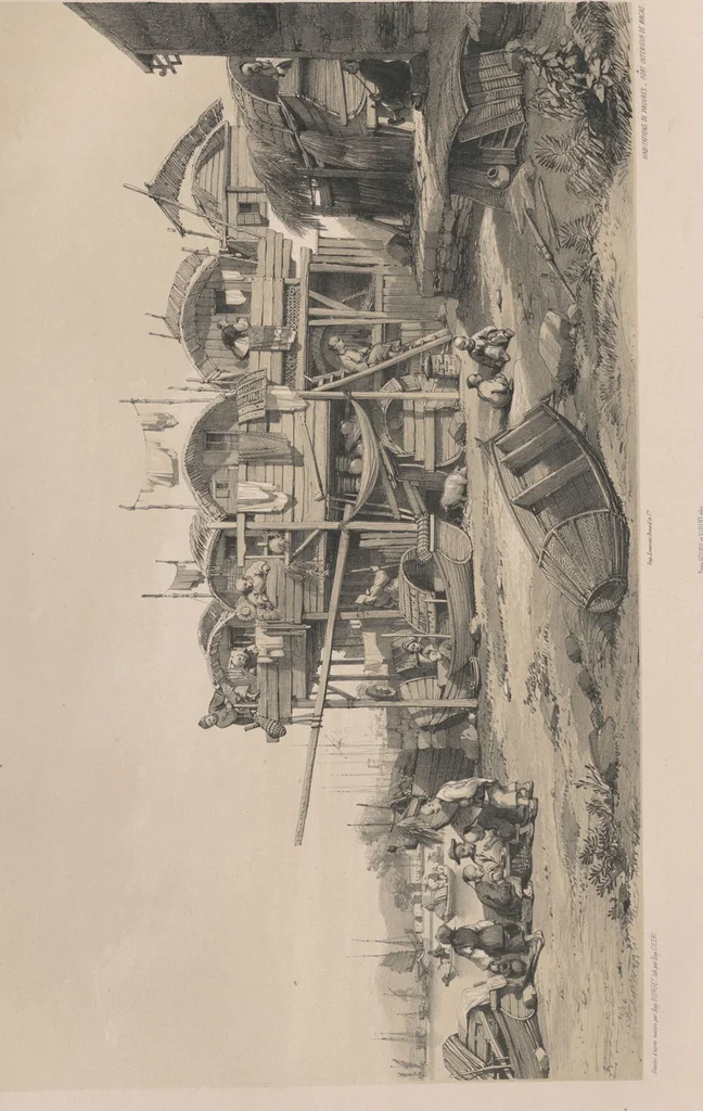 An illustration from Sketches of China and the Chinese / from drawings by Auguste Borget, 1842, leaf 37