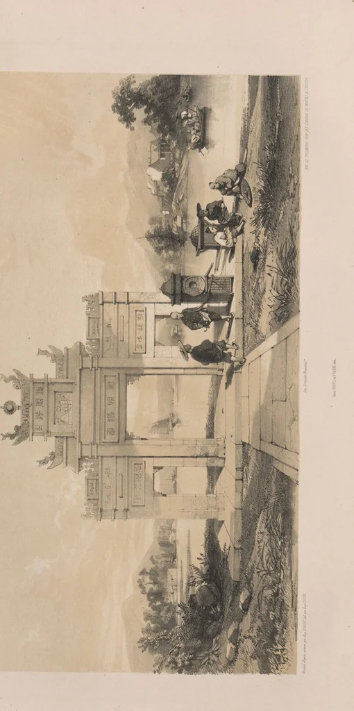 An illustration from Sketches of China and the Chinese / from drawings by Auguste Borget, 1842, leaf 45