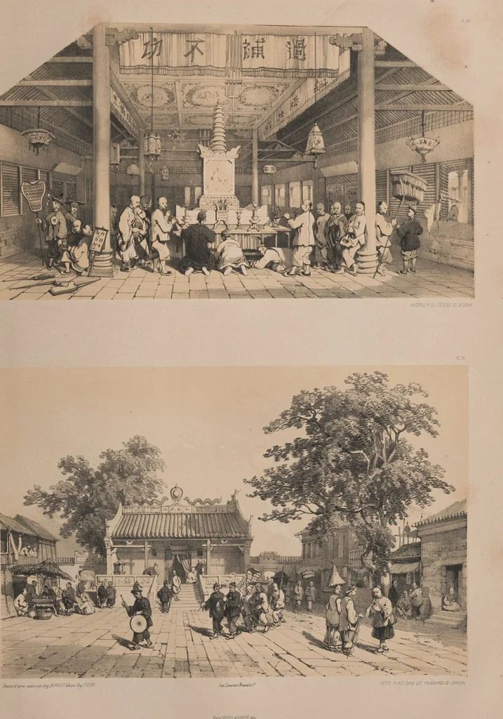 An illustration from Sketches of China and the Chinese / from drawings by Auguste Borget, 1842, leaf 57
