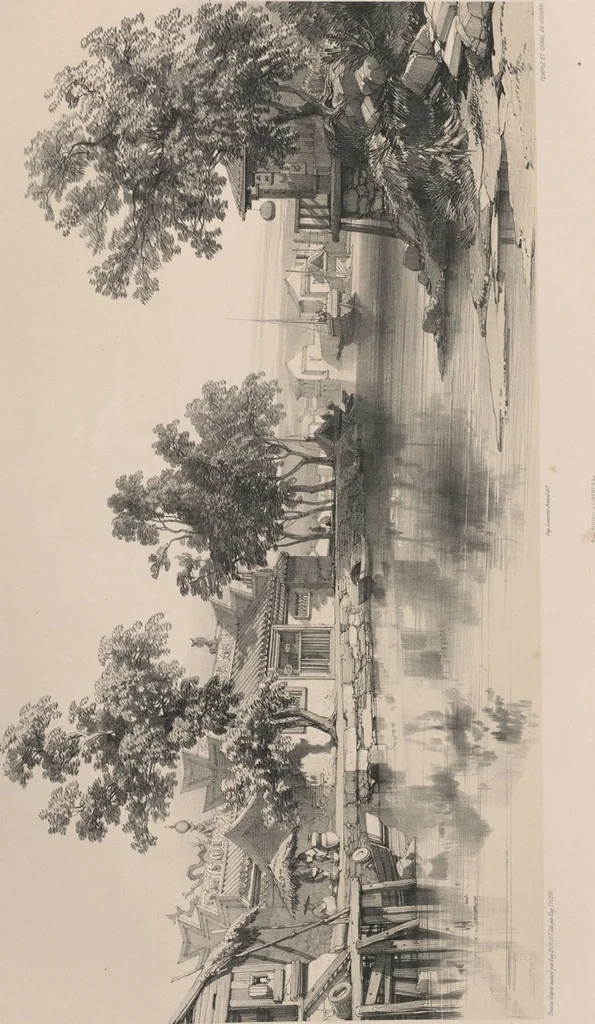 An illustration from Sketches of China and the Chinese / from drawings by Auguste Borget, 1842, leaf 61
