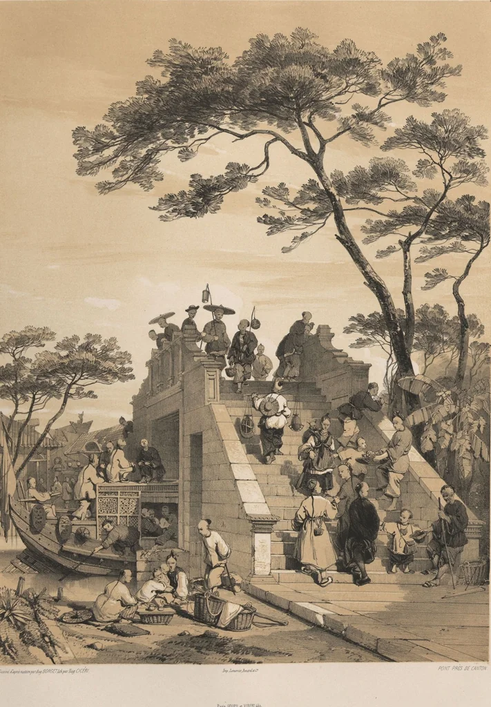An illustration from Sketches of China and the Chinese / from drawings by Auguste Borget, 1842, leaf 63