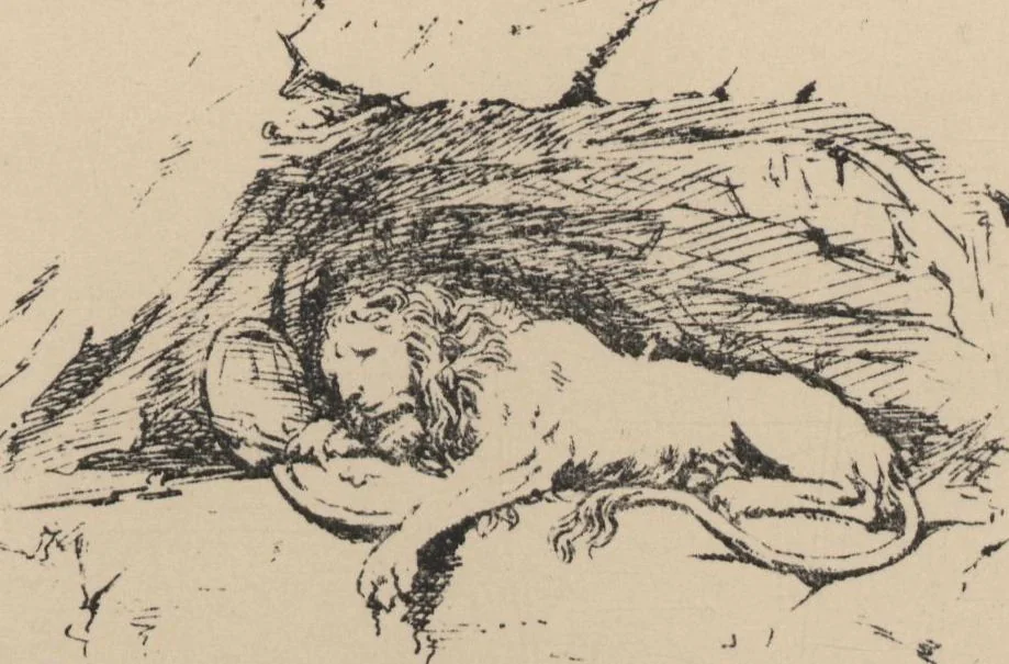 An illustration from How we spent the summer, or, A "Voyage en zigzag" in Switzerland and Tyrol with some members of the Alpine Club : from the sketch book of one of the party [i.e. Elizabeth Tuckett], 1864, leaf 30