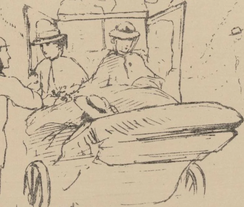 An illustration from How we spent the summer, or, A "Voyage en zigzag" in Switzerland and Tyrol with some members of the Alpine Club : from the sketch book of one of the party [i.e. Elizabeth Tuckett], 1864, leaf 44