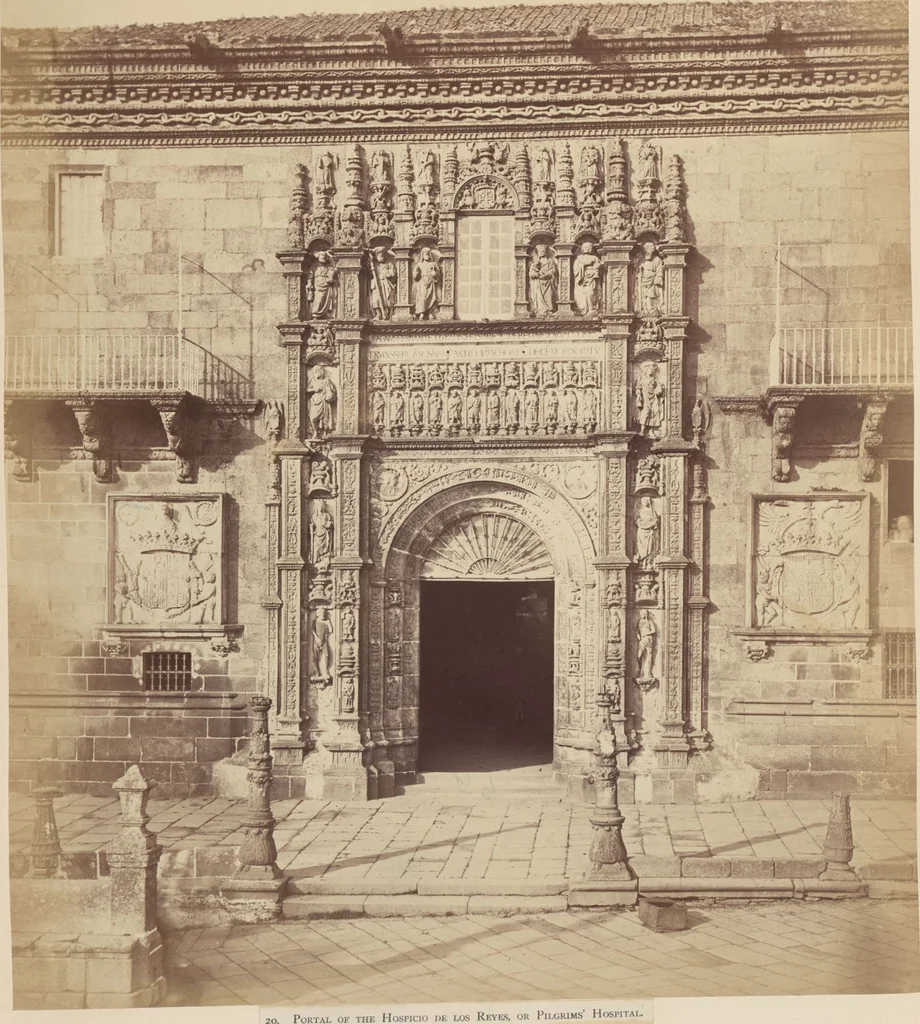 An illustration from The Cathedral of Santiago de Compostella in Spain, showing especially the sculpture of the Pórtico de la Gloria by Mestre Mateo / a series of twenty photographs recently taken by Thurston Thompson, 1868, leaf 48