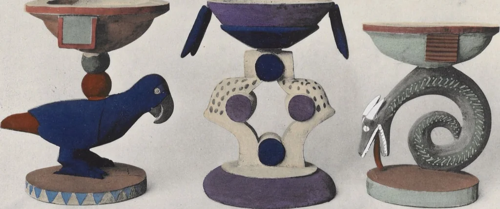 An illustration from La decoration primitive : Afrique : quarante-deux planches accompagnées d'une préface et d'une table descriptive / P.-C. Lepage, 1922, leaf 36