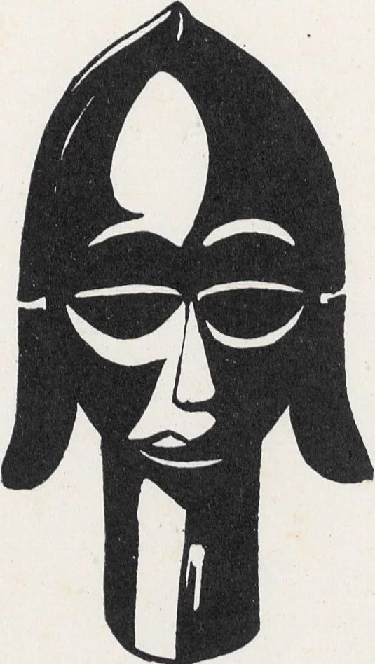 An illustration from La decoration primitive : Afrique : quarante-deux planches accompagnées d'une préface et d'une table descriptive / P.-C. Lepage, 1922, leaf 4