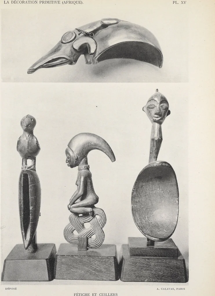 An illustration from La decoration primitive : Afrique : quarante-deux planches accompagnées d'une préface et d'une table descriptive / P.-C. Lepage, 1922, leaf 42