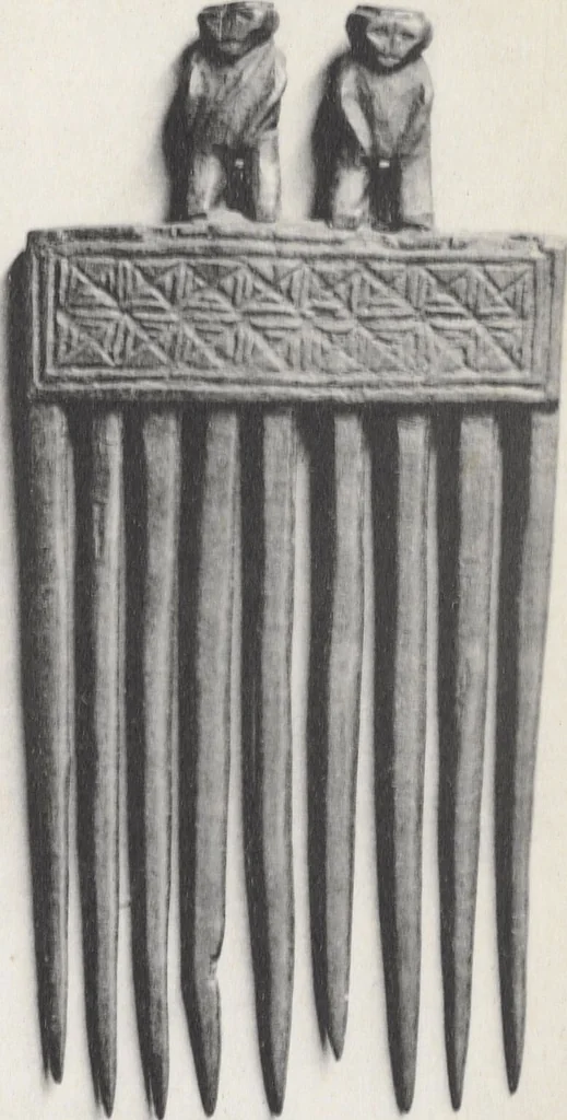 An illustration from La decoration primitive : Afrique : quarante-deux planches accompagnées d'une préface et d'une table descriptive / P.-C. Lepage, 1922, leaf 52