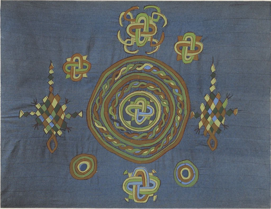 An illustration from La decoration primitive : Afrique : quarante-deux planches accompagnées d'une préface et d'une table descriptive / P.-C. Lepage, 1922, leaf 94