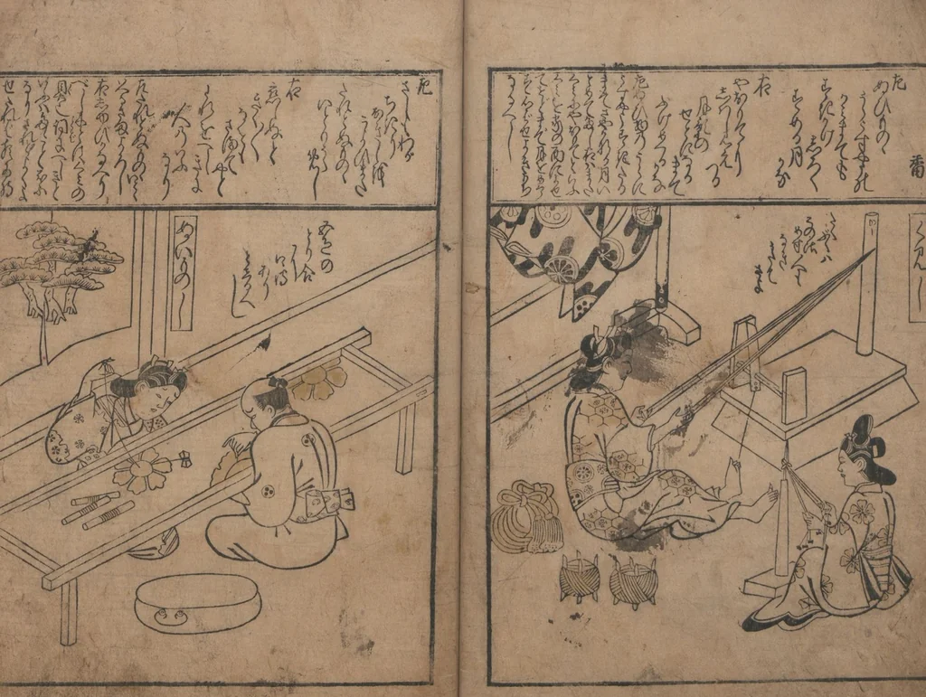 An illustration from Illustrations of Various Professions (Wakoku shoshoku e-zukushi 和国諸職絵尽), 1685, leaf 8