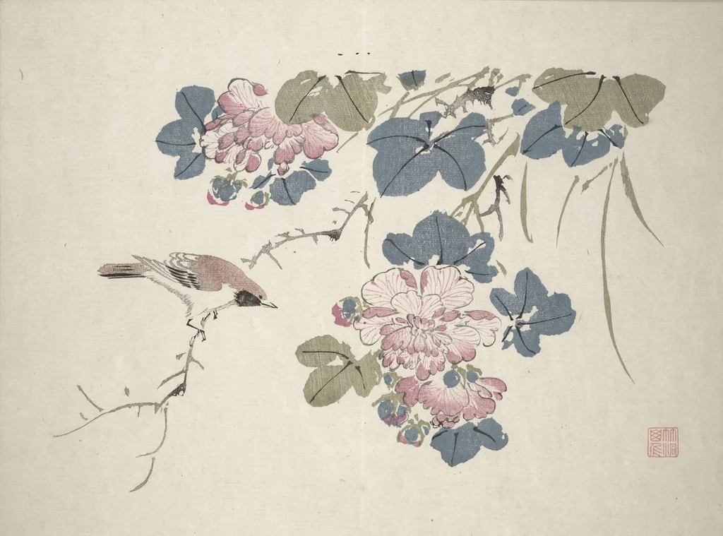 An illustration from Yūsai Picture Album (Yūsai gafu 融齋畫譜), 1831, leaf 10