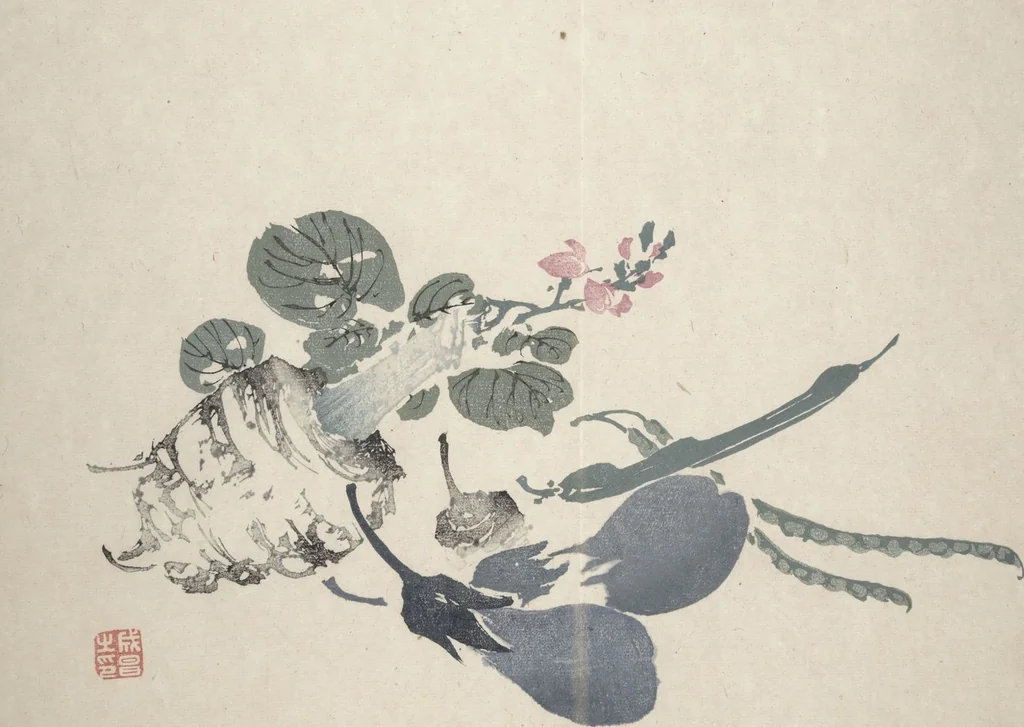 An illustration from Yūsai Picture Album (Yūsai gafu 融齋畫譜), 1831, leaf 17
