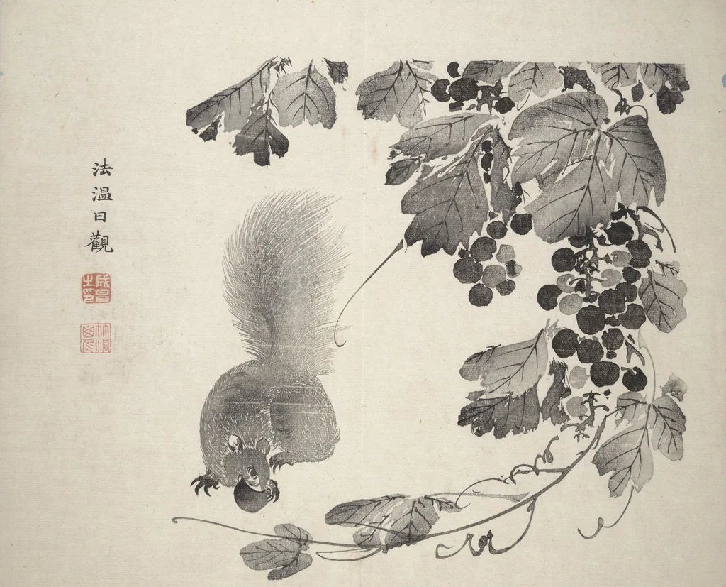 An illustration from Yūsai Picture Album (Yūsai gafu 融齋畫譜), 1831, leaf 23