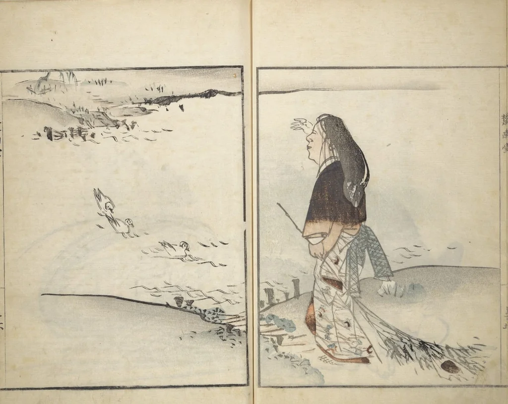 An illustration from Sōnan (Chinnen) Picture Album (Sōnan gafu 楚南画譜), 1834, leaf 21
