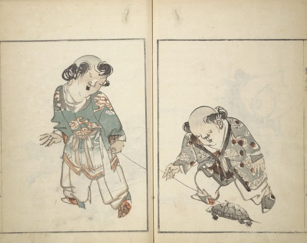 An illustration from Sōnan (Chinnen) Picture Album (Sōnan gafu 楚南画譜), 1834, leaf 24