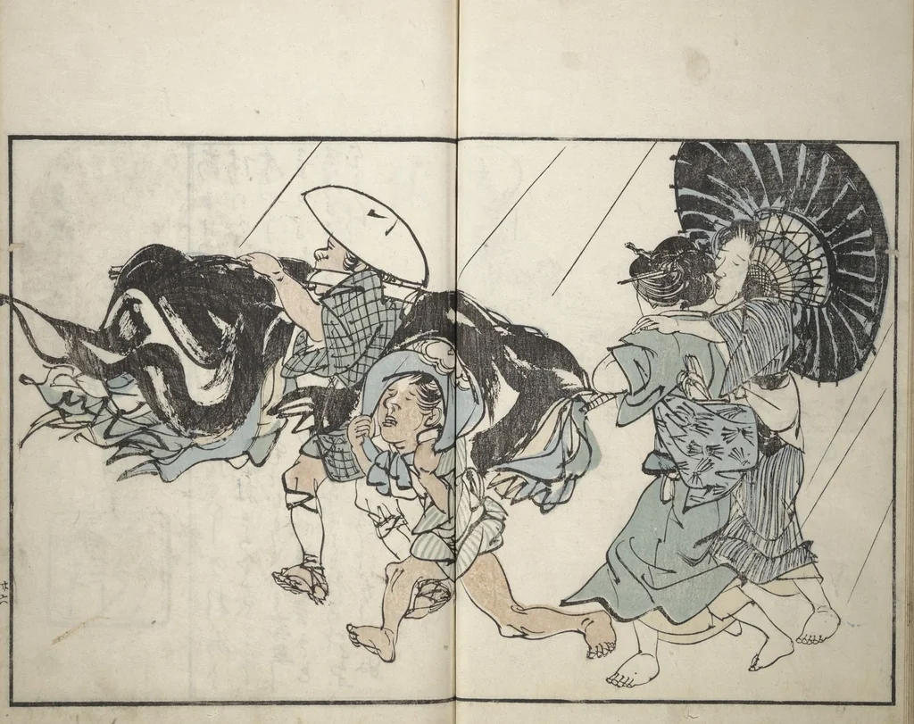An illustration from Customs of the Eastern Capital (Edo) (Azuma no teburi あづまの手ぶり), 1829, leaf 30