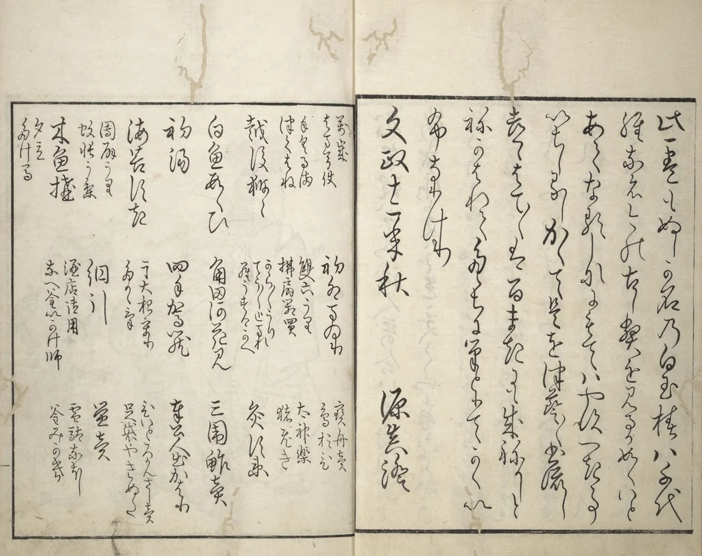 An illustration from Customs of the Eastern Capital (Edo) (Azuma no teburi あづまの手ぶり), 1829, leaf 5