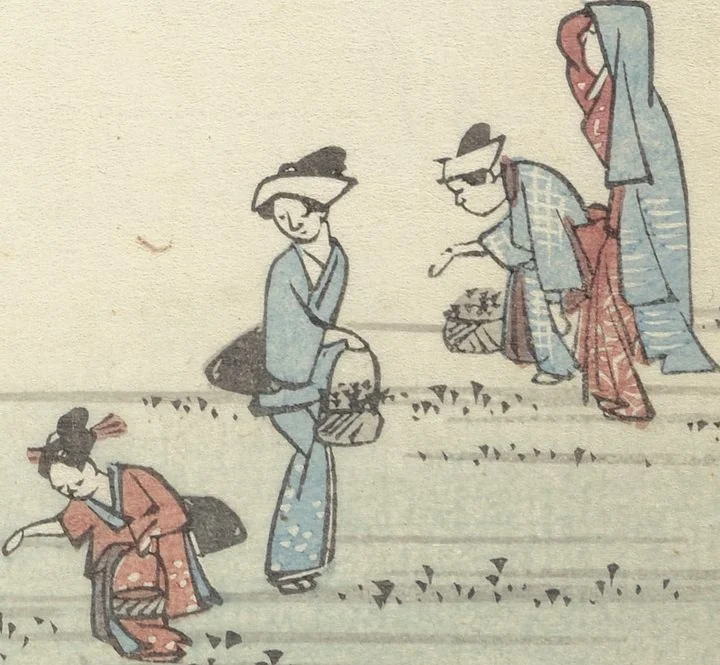 An illustration from Views of Famous Places in Japan (Fusō meisho zue 扶桑名所図会), 1839, leaf 6