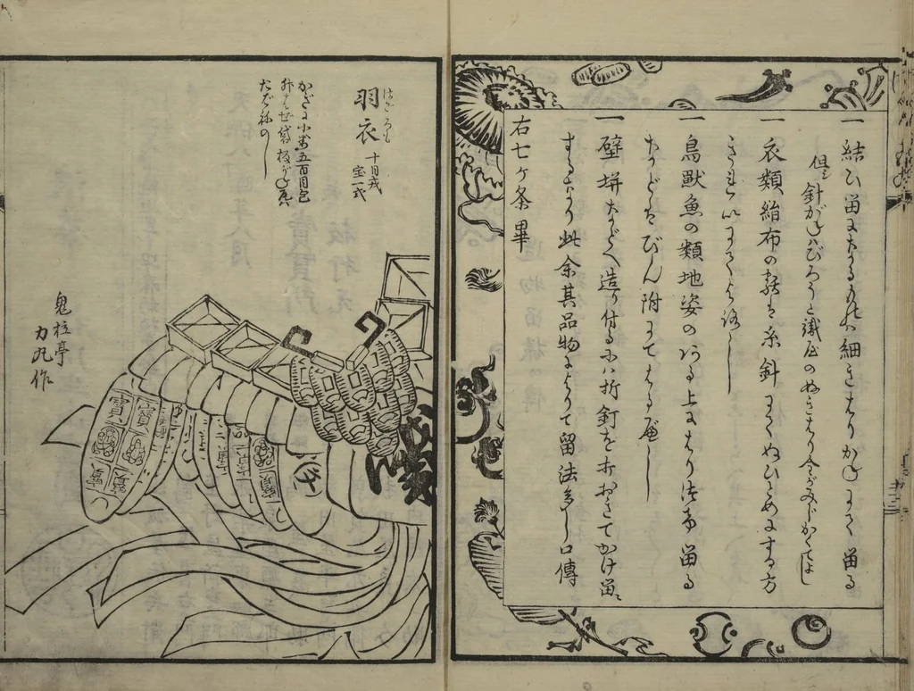 An illustration from Ideas for Various Things of the Seasons (Shiki Tsukurimono shukō no tane 四季造物趣向種) : [volume 2], 1837, leaf 9