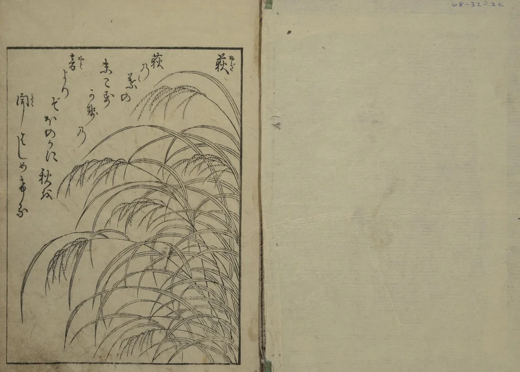An illustration from Picture Book of the Eternal Pines (Ehon chiyo no matsu 絵本千代の松) : [volume 3], 1767, leaf 2
