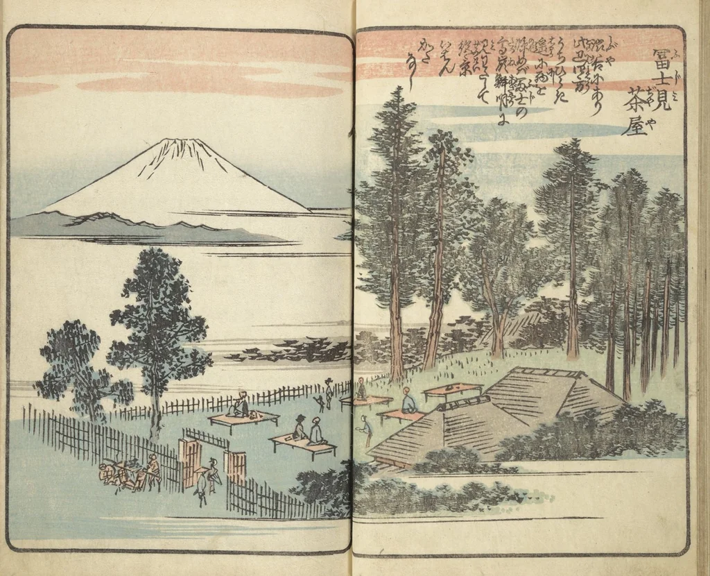 An illustration from Picture Book of the Souvenirs of Edo (Ehon Edo miyage 絵本江戸土産) : [volume 03], 1850, leaf 14
