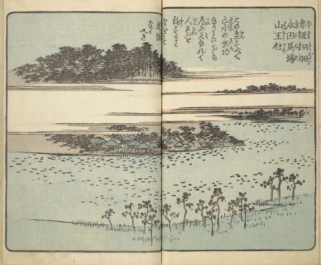 An illustration from Picture Book of the Souvenirs of Edo (Ehon Edo miyage 絵本江戸土産) : [volume 03], 1850, leaf 22