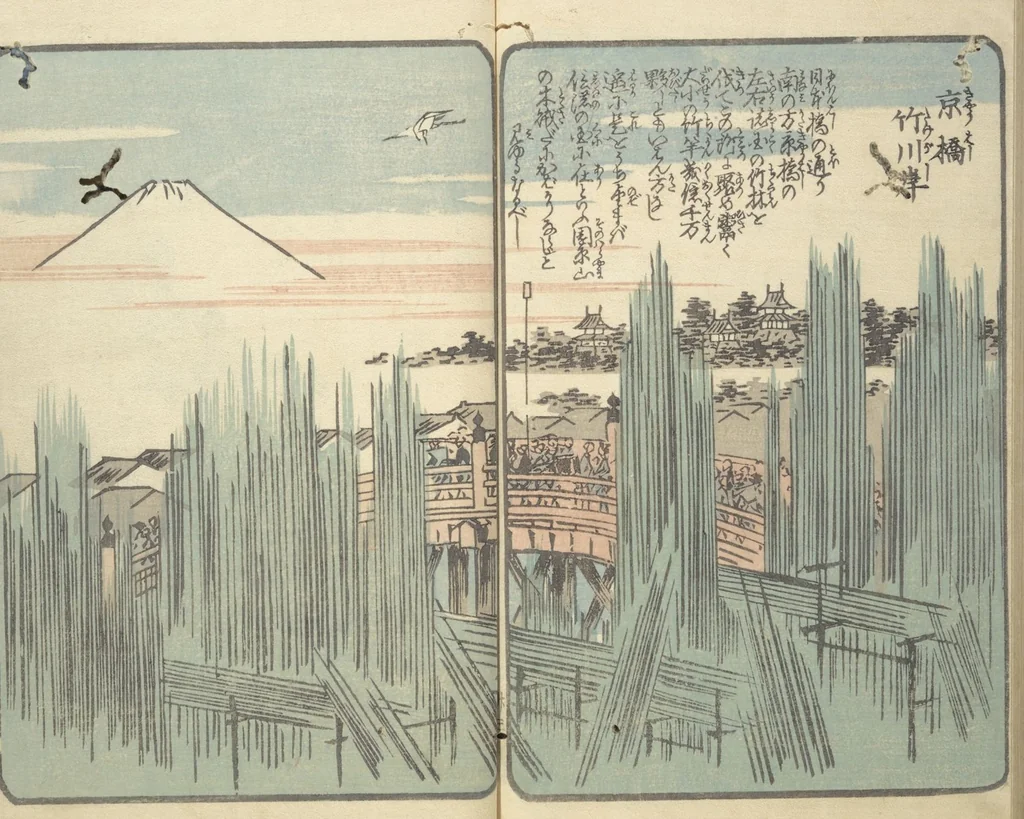 An illustration from Picture Book of the Souvenirs of Edo (Ehon Edo miyage 絵本江戸土産) : [volume 06], 1850, leaf 27