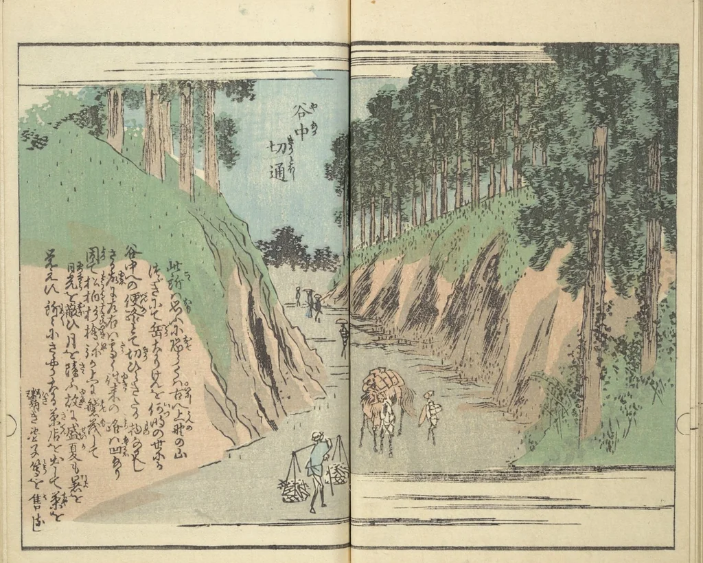 An illustration from Picture Book of the Souvenirs of Edo (Ehon Edo miyage 絵本江戸土産) : [volume 08], 1861, leaf 21