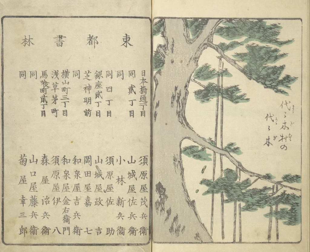 An illustration from Picture Book of the Souvenirs of Edo (Ehon Edo miyage 絵本江戸土産) : [volume 09], 1864, leaf 27