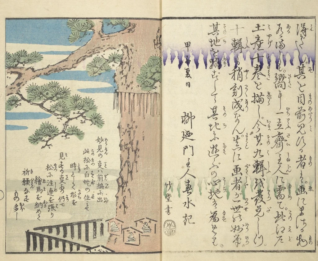 An illustration from Picture Book of the Souvenirs of Edo (Ehon Edo miyage 絵本江戸土産) : [volume 09], 1864, leaf 3