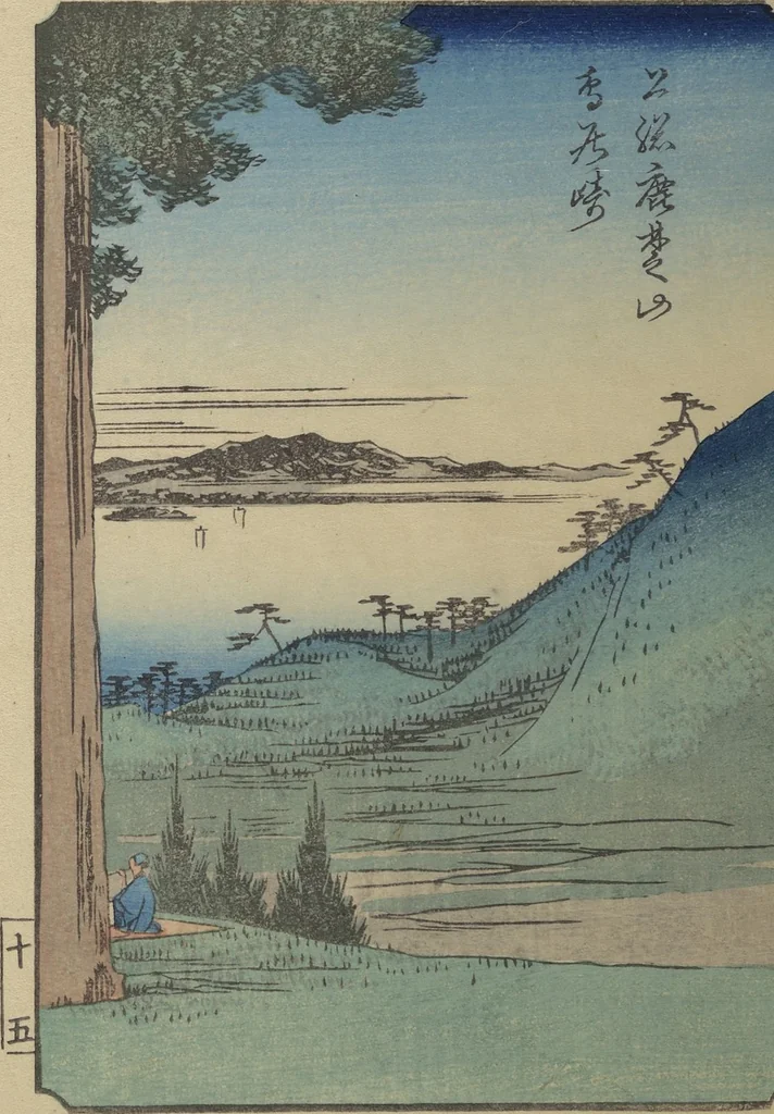An illustration from One Hundred Views of Mount Fuji (Fujimi hyakuzu 富士見百図), 1859, leaf 22