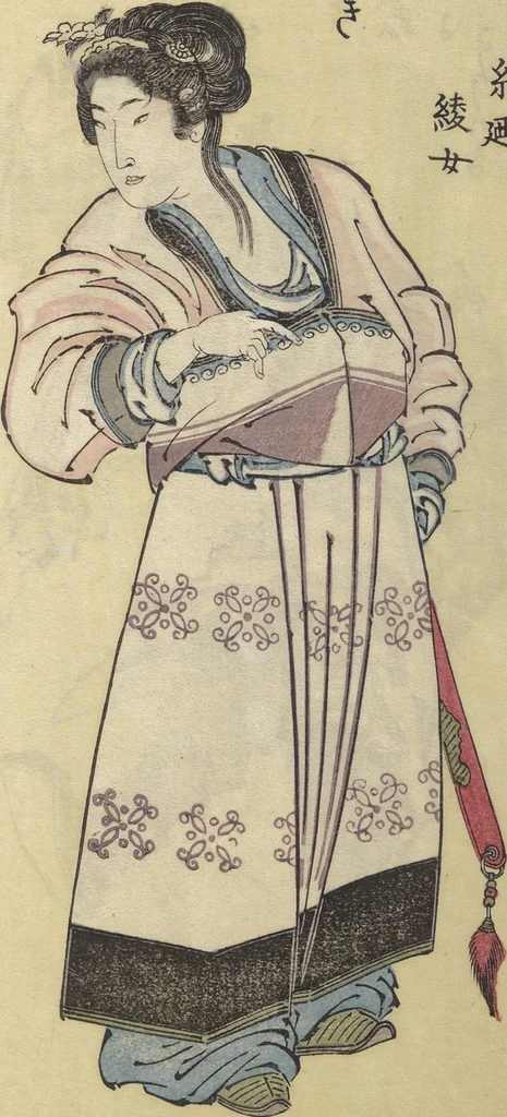 An illustration from Album of Suikoden Portraits with Kyōka Poems (Kyōka suikoden gazōshū 狂歌水滸伝画像集), 1829, leaf 33