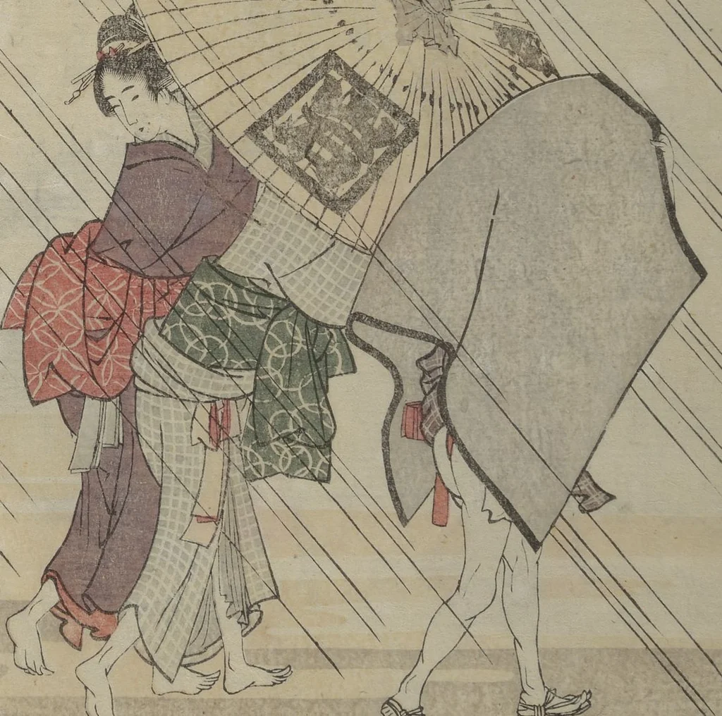 An illustration from Picture Book of Kyōka Poems: Mountains upon Mountains (Ehon kyōka yama mata yama 画本狂歌山満多山), 1804, leaf 15