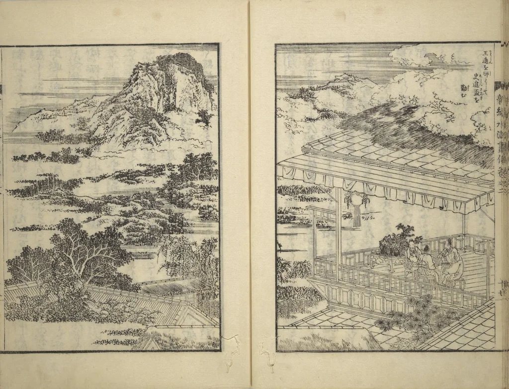 An illustration from An Illustrated New Edition of Suikoden (The Water Margin) (Shinpen suiko gaden 新編水滸画伝), 1805, leaf 29