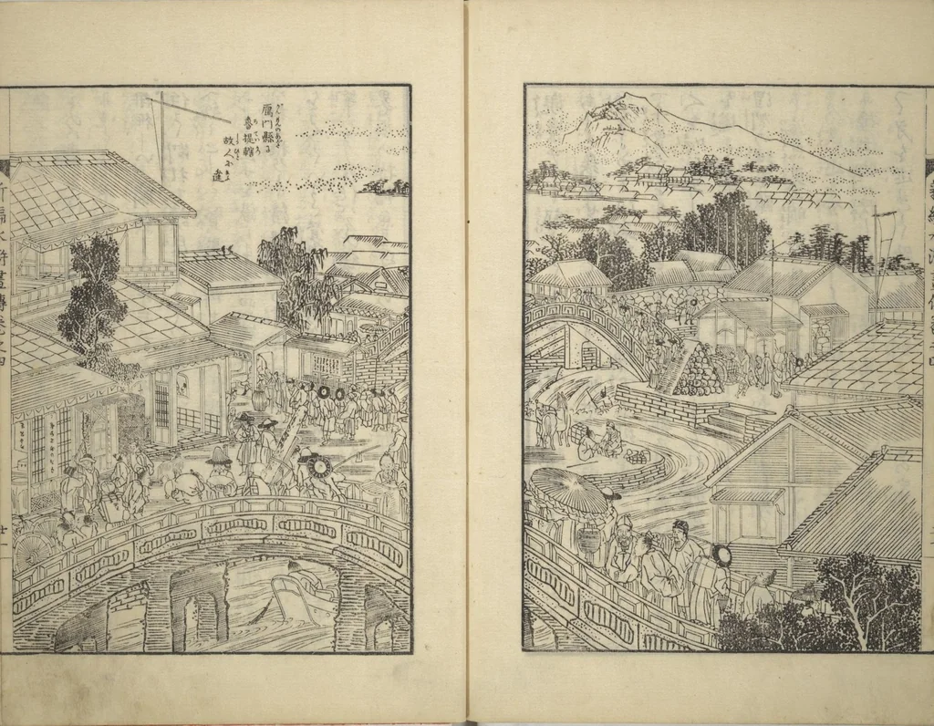 An illustration from An Illustrated New Edition of Suikoden (The Water Margin) (Shinpen suiko gaden 新編水滸画伝), 1805, leaf 54