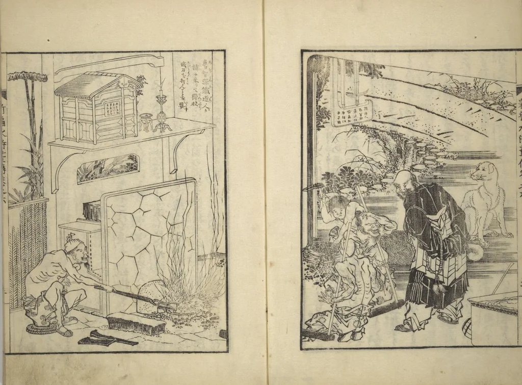 An illustration from An Illustrated New Edition of Suikoden (The Water Margin) (Shinpen suiko gaden 新編水滸画伝), 1805, leaf 5