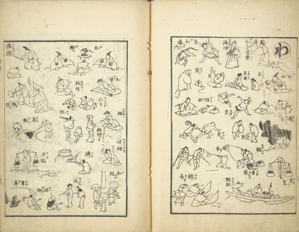 An illustration from The Quick Pictorial Dictionary (Ehon hayabiki 画本早引) : [volume 1], 1817, leaf 17