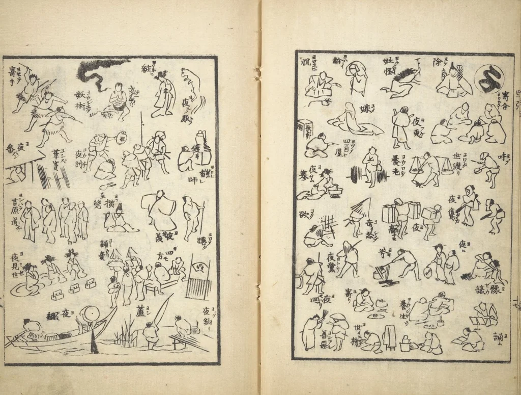 An illustration from The Quick Pictorial Dictionary (Ehon hayabiki 画本早引) : [volume 1], 1817, leaf 19