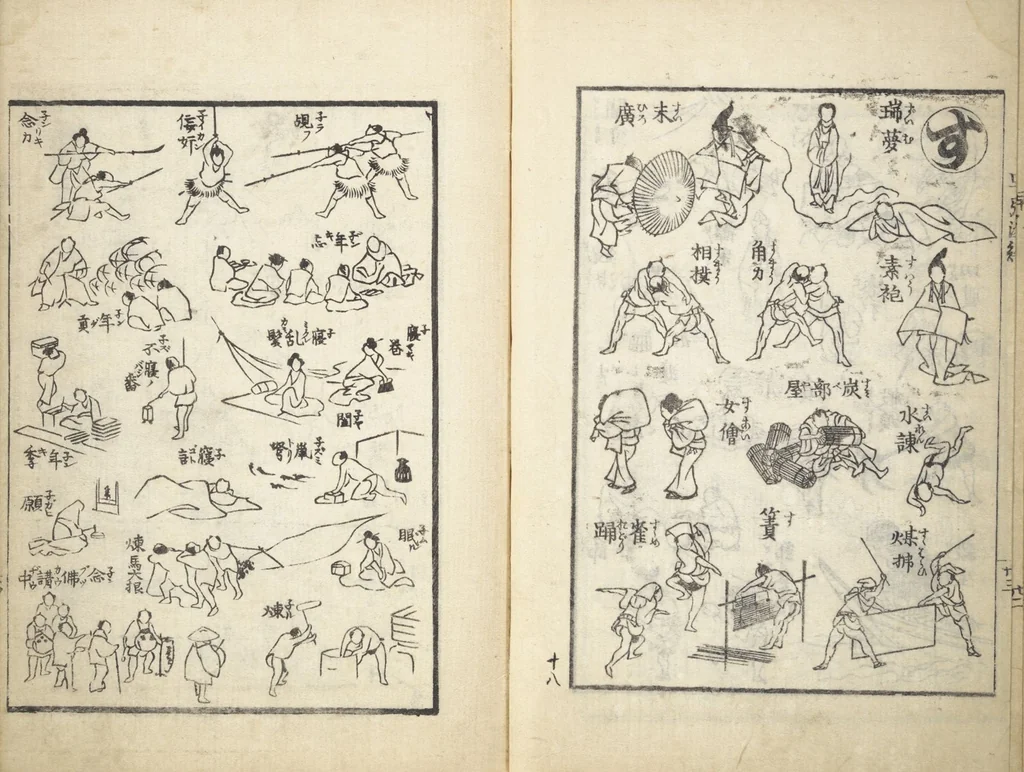 An illustration from The Quick Pictorial Dictionary (Ehon hayabiki 画本早引) : [volume 1], 1817, leaf 24