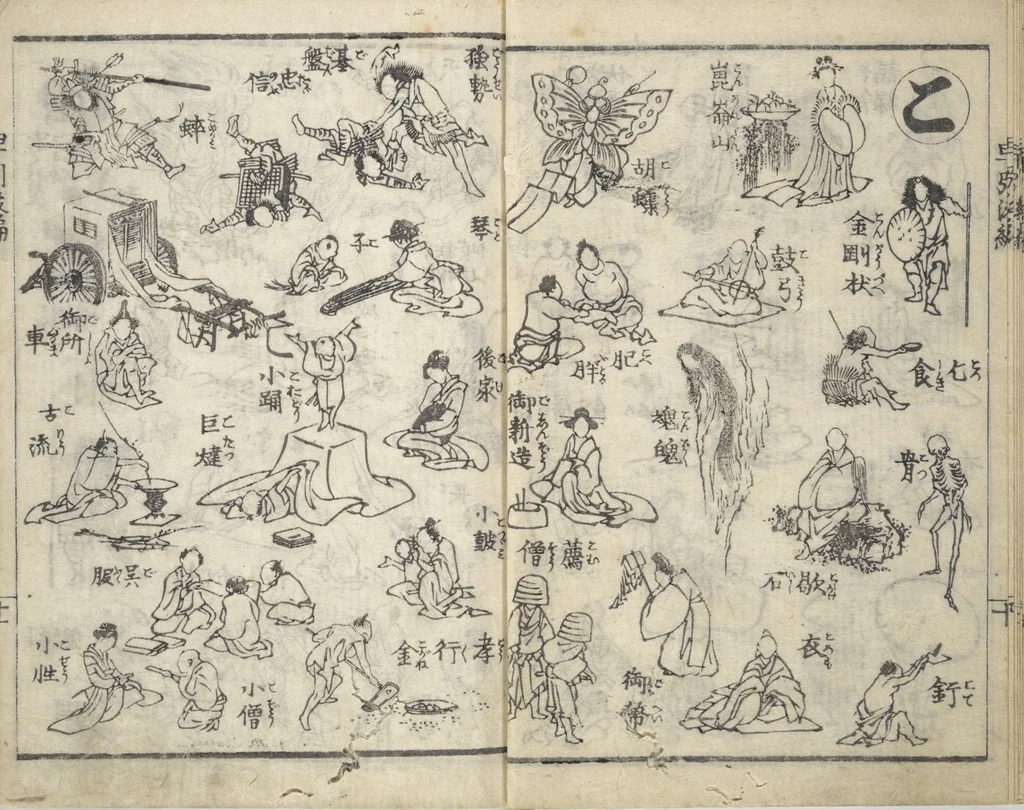 An illustration from The Quick Pictorial Dictionary (Ehon hayabiki 画本早引) : [volume 2], 1819, leaf 12