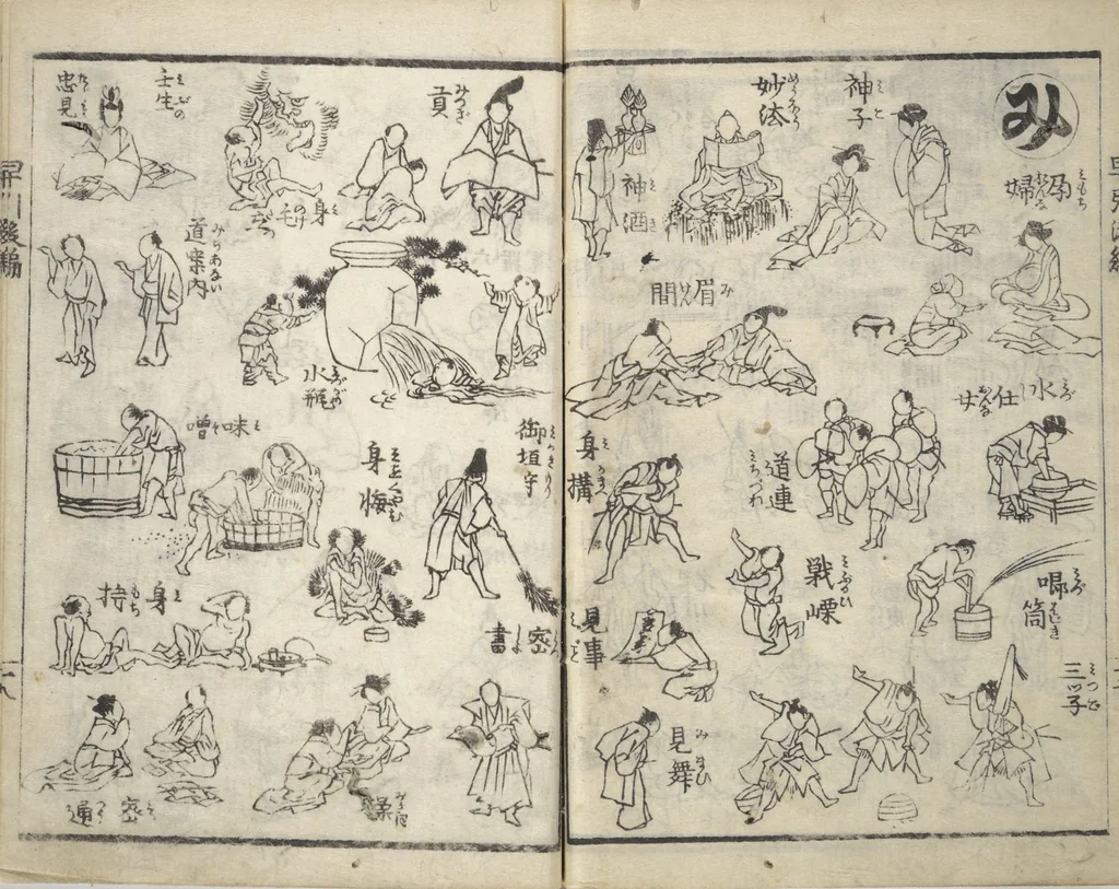 An illustration from The Quick Pictorial Dictionary (Ehon hayabiki 画本早引) : [volume 2], 1819, leaf 19